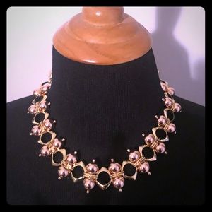 Multi finish rose gold / gold  statement necklace